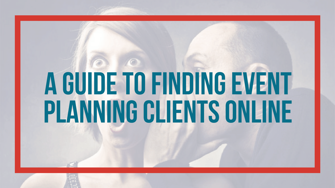 How to find event planning clients online
