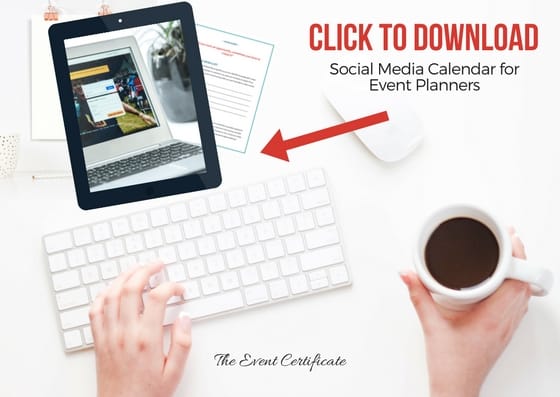 social media for event planners - freebie