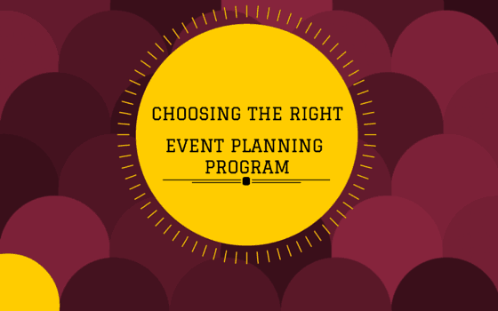 Choosing the Right Event Planning Program