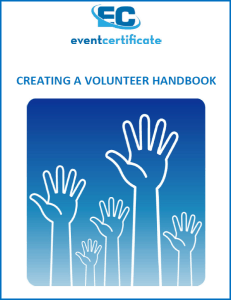 volunteers Handbook Writing Guide