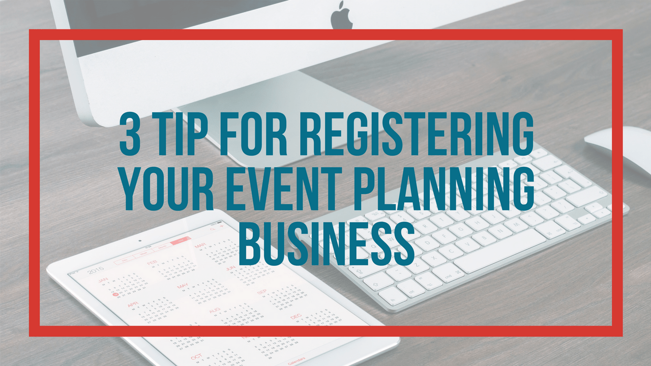 register your event planning business