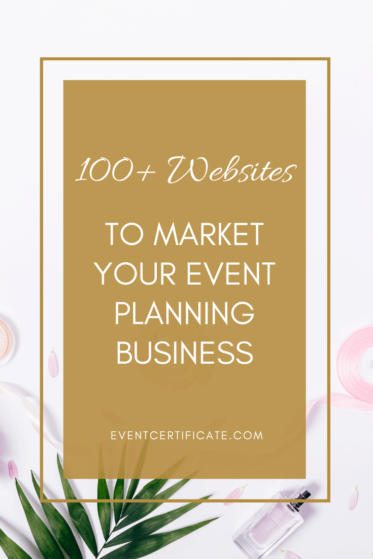 100 websites to market your event planning business
