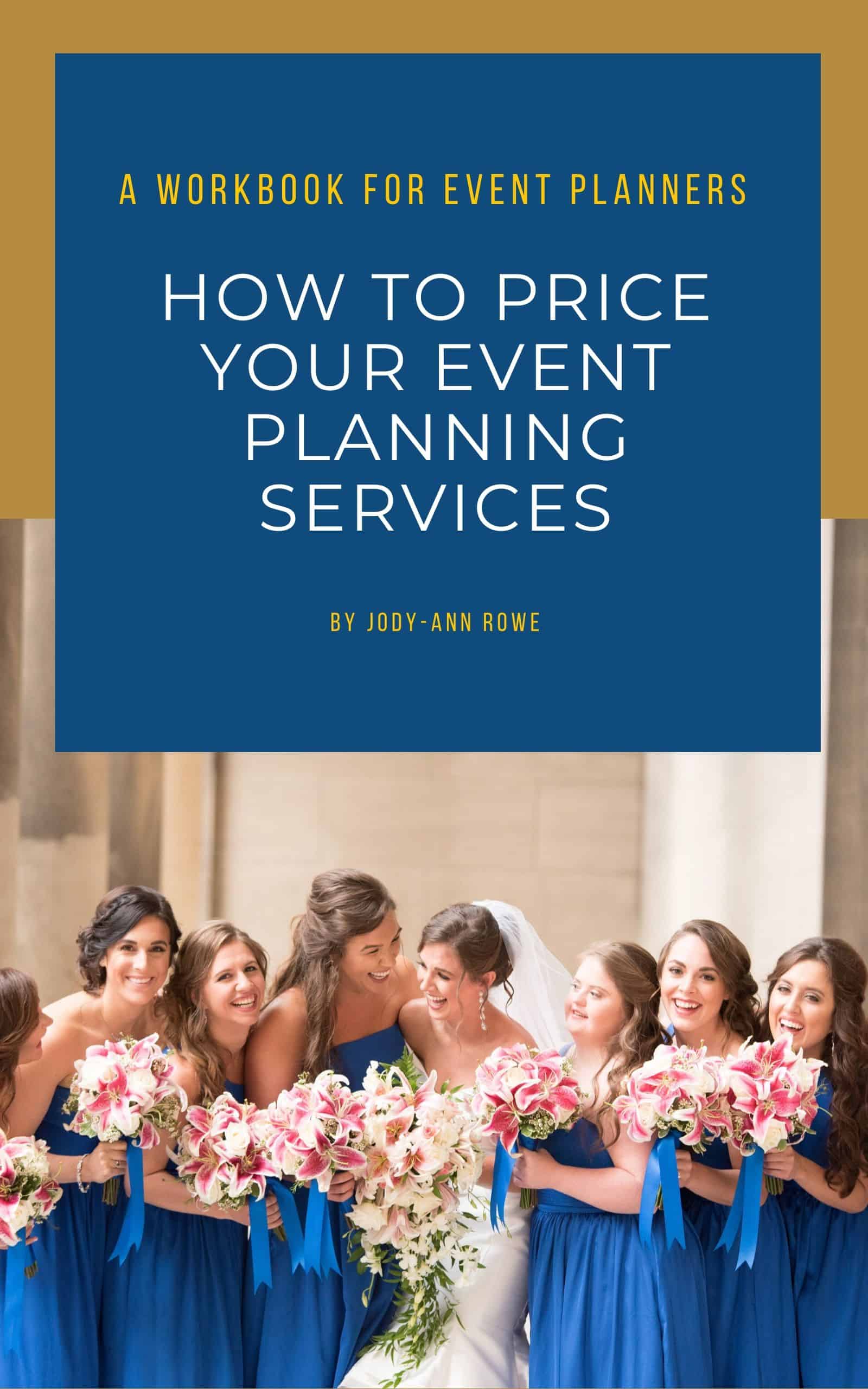 Cover Pricing eBook 2020 event planner pricing ebook