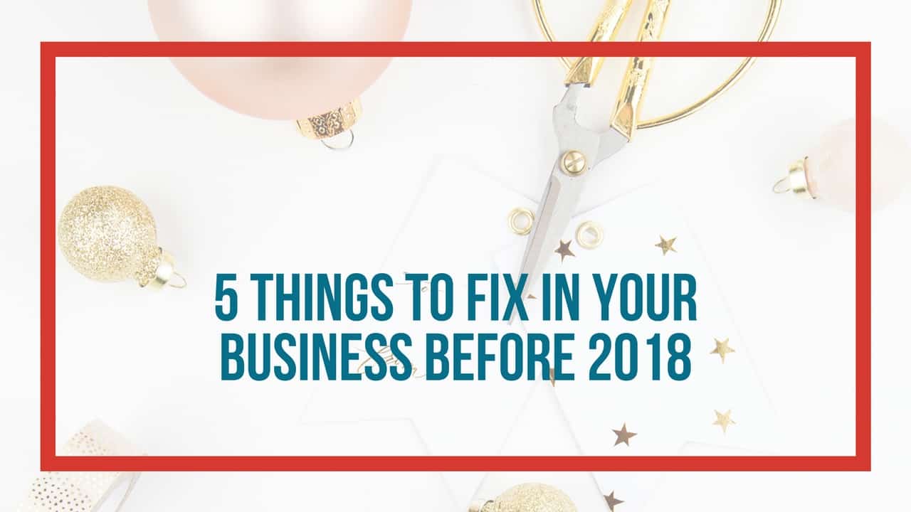 5 things to fix before new year header