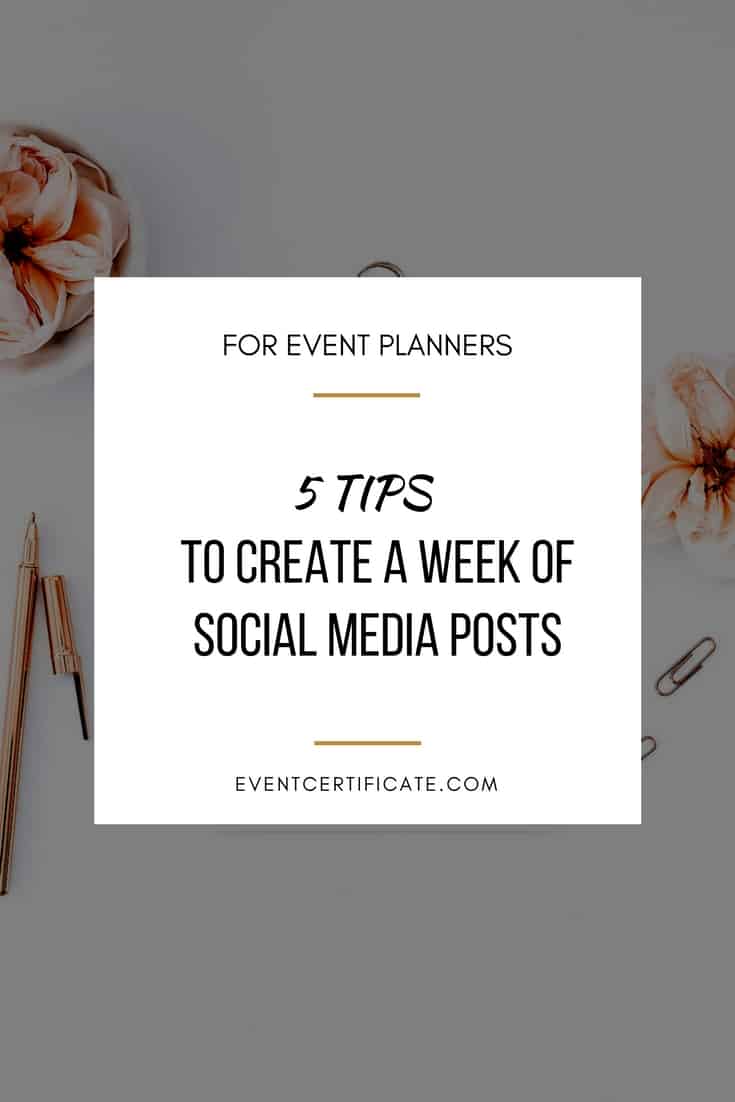 week of social media posts