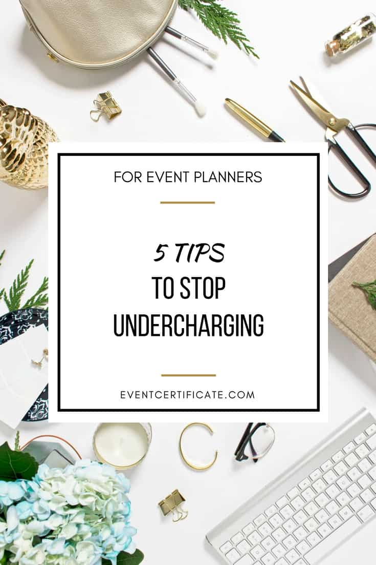 stop undercharging event planners pinterest