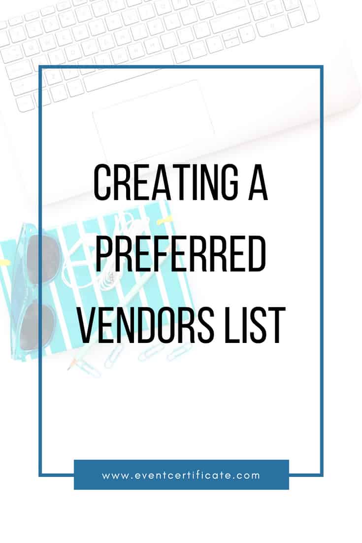 pinterest preferred vendors list