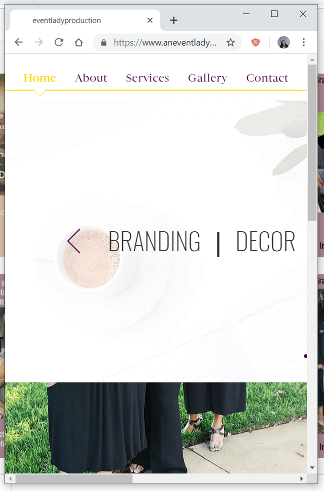An Event Lady Production Website Review