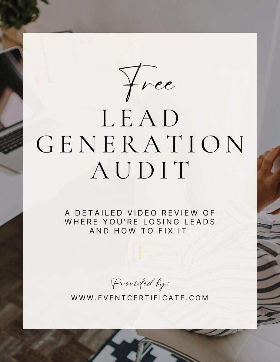 Free lead generation audit request